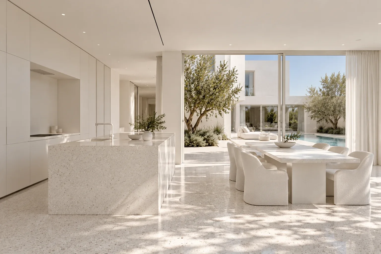 Cocina y comedor — CASA ALBA conceptual visualization