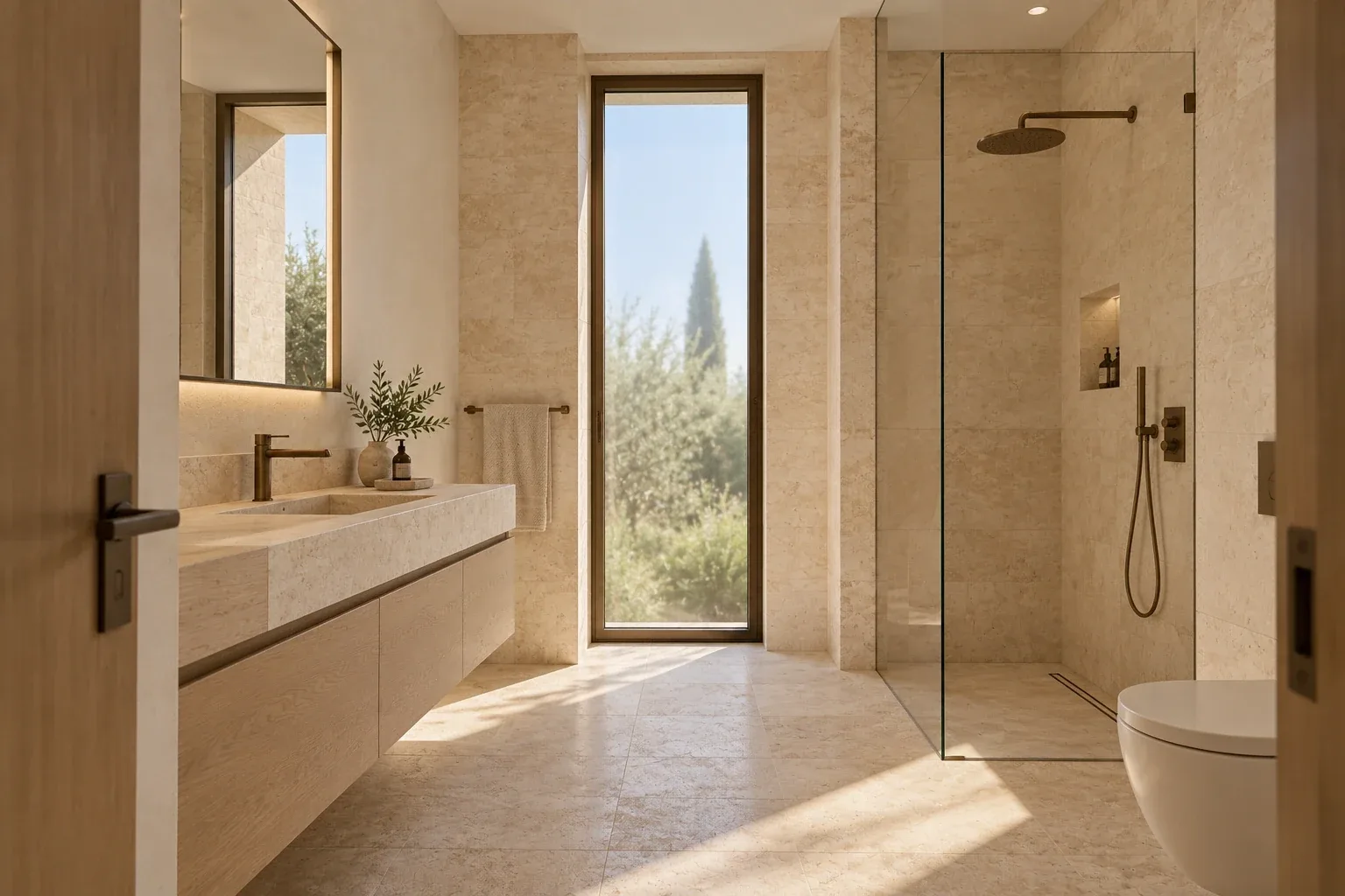 Guest bathroom — Casa Campo conceptual visualization