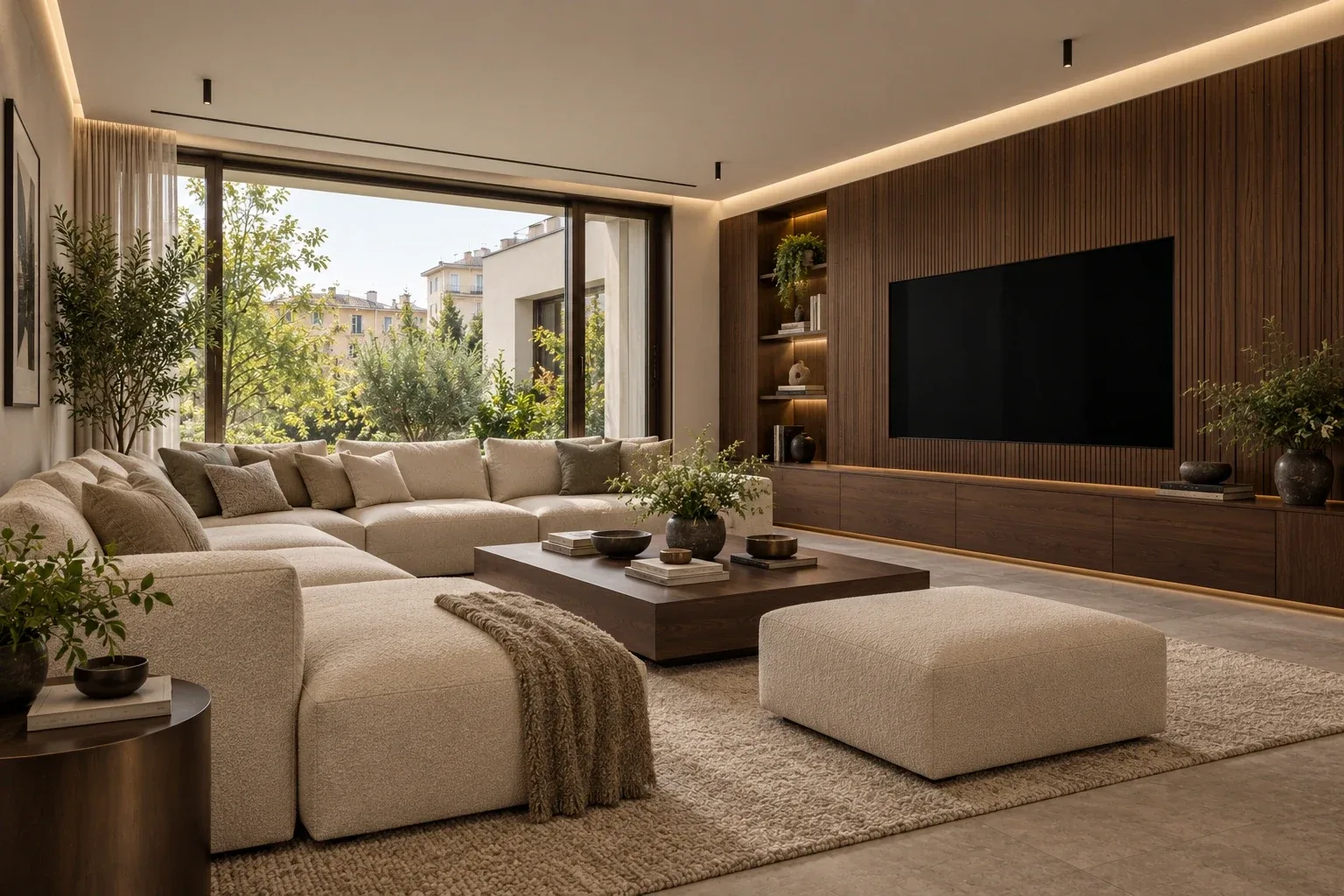 Media room — Casa Giardino conceptual visualization