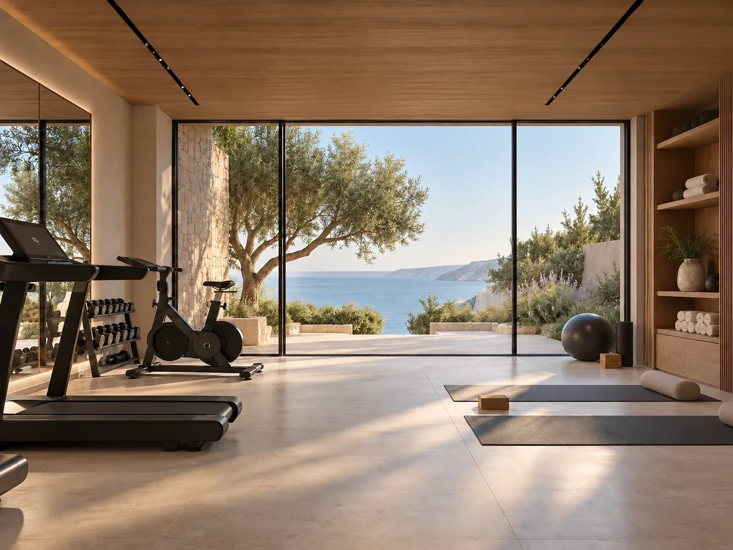 Gym & wellness — Casa Orizzonte conceptual study