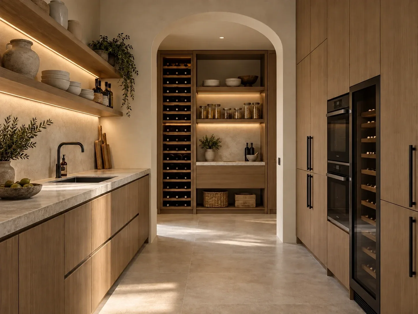 Pantry / scullery — Casa Orizzonte conceptual study