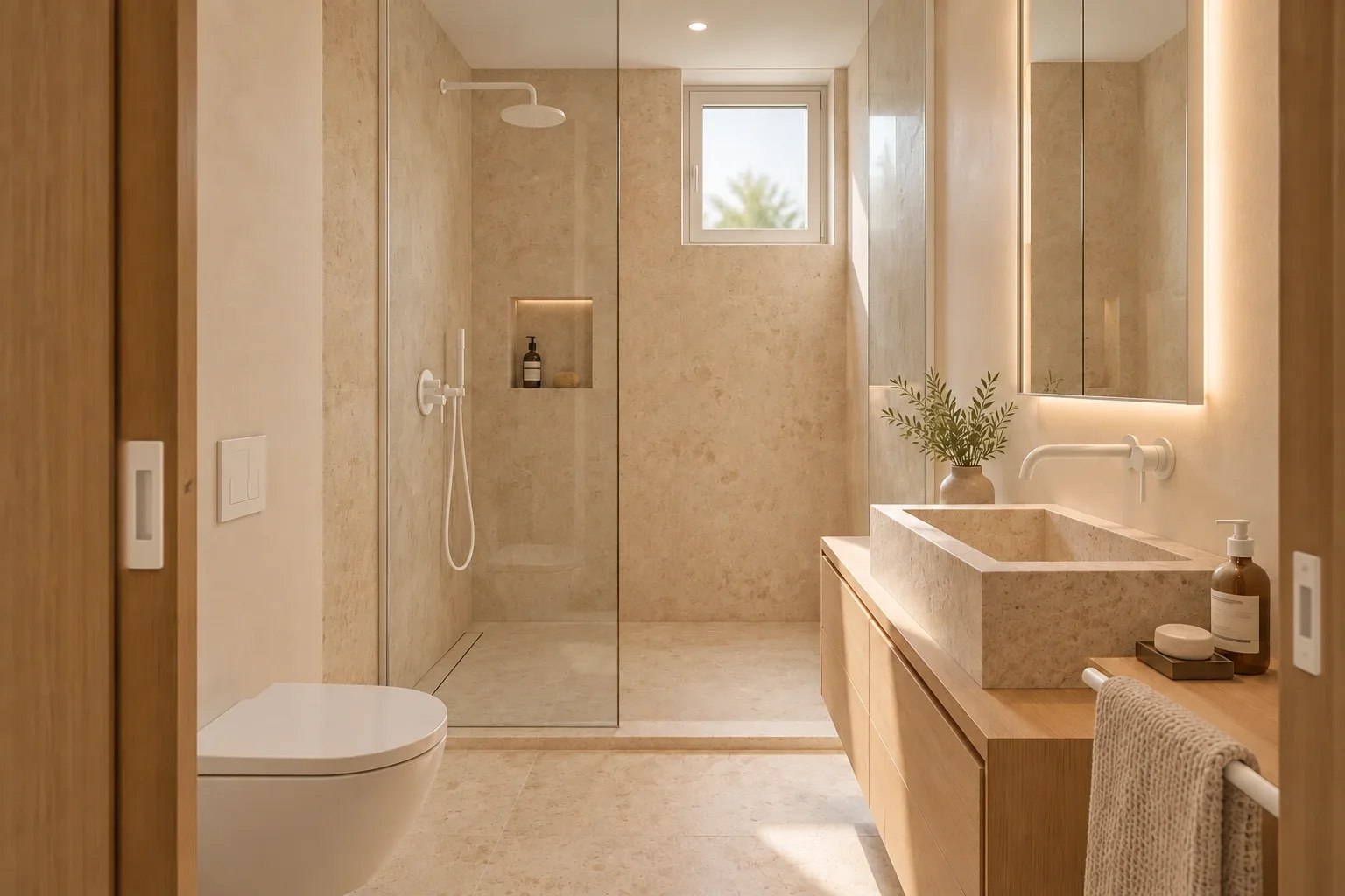 Guest bathroom — Casa Soglia conceptual visualization