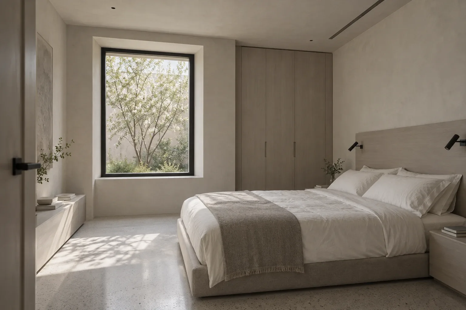 Guest bedroom 01 — CORTE LUCE conceptual visualization