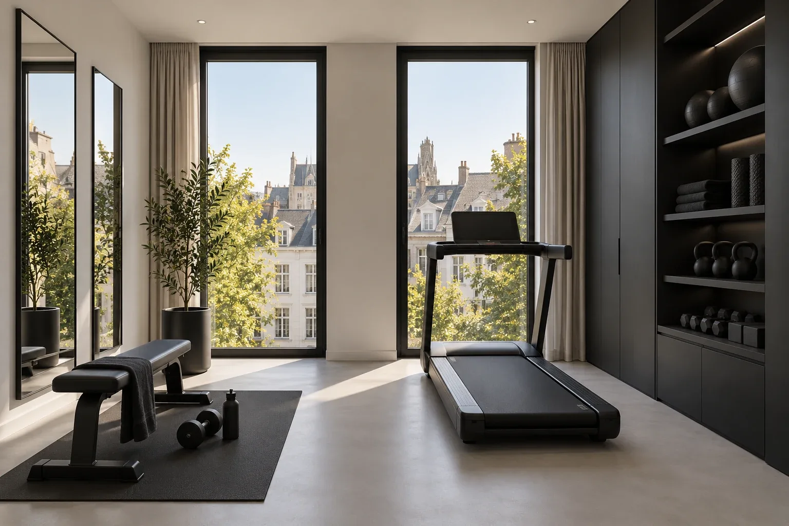 gym — MAISON NOIRE conceptual visualization
