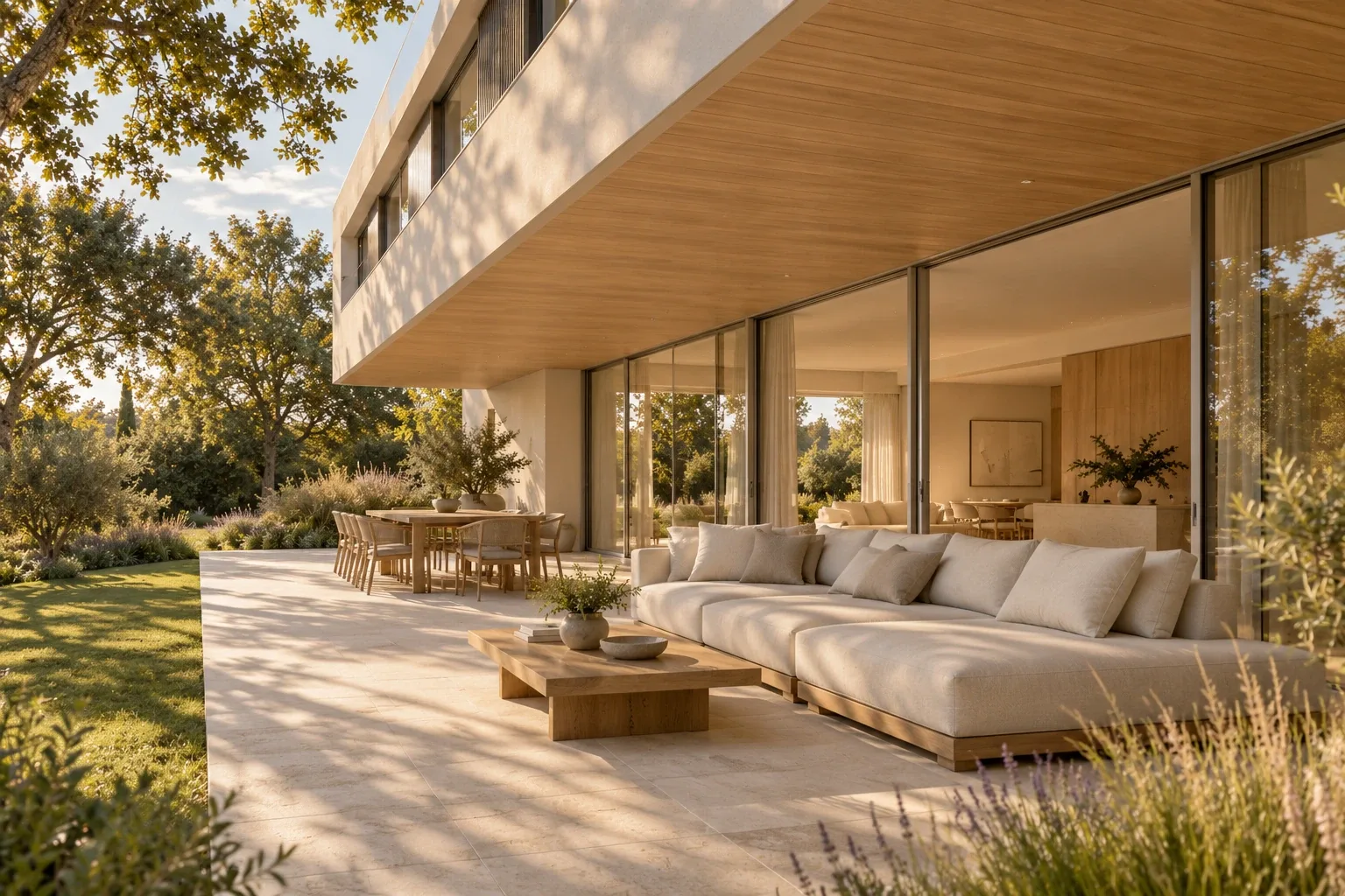 Covered garden terrace — MAISON RUBAN conceptual visualization