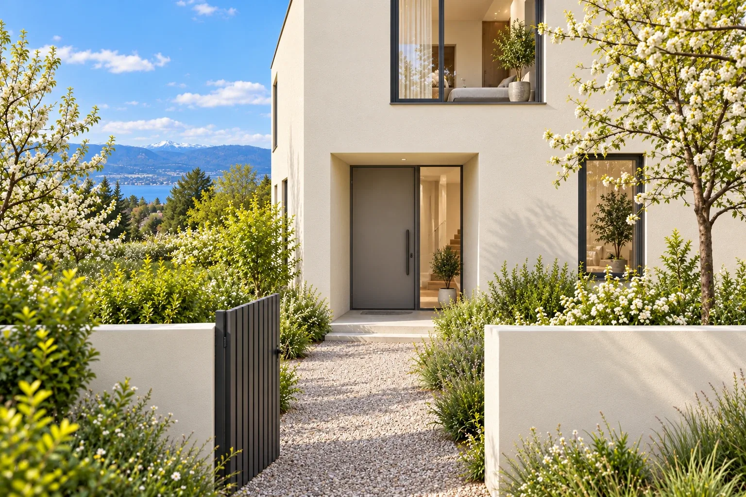 Private entrance — RÉSIDENCE DES CHAMPS conceptual visualization