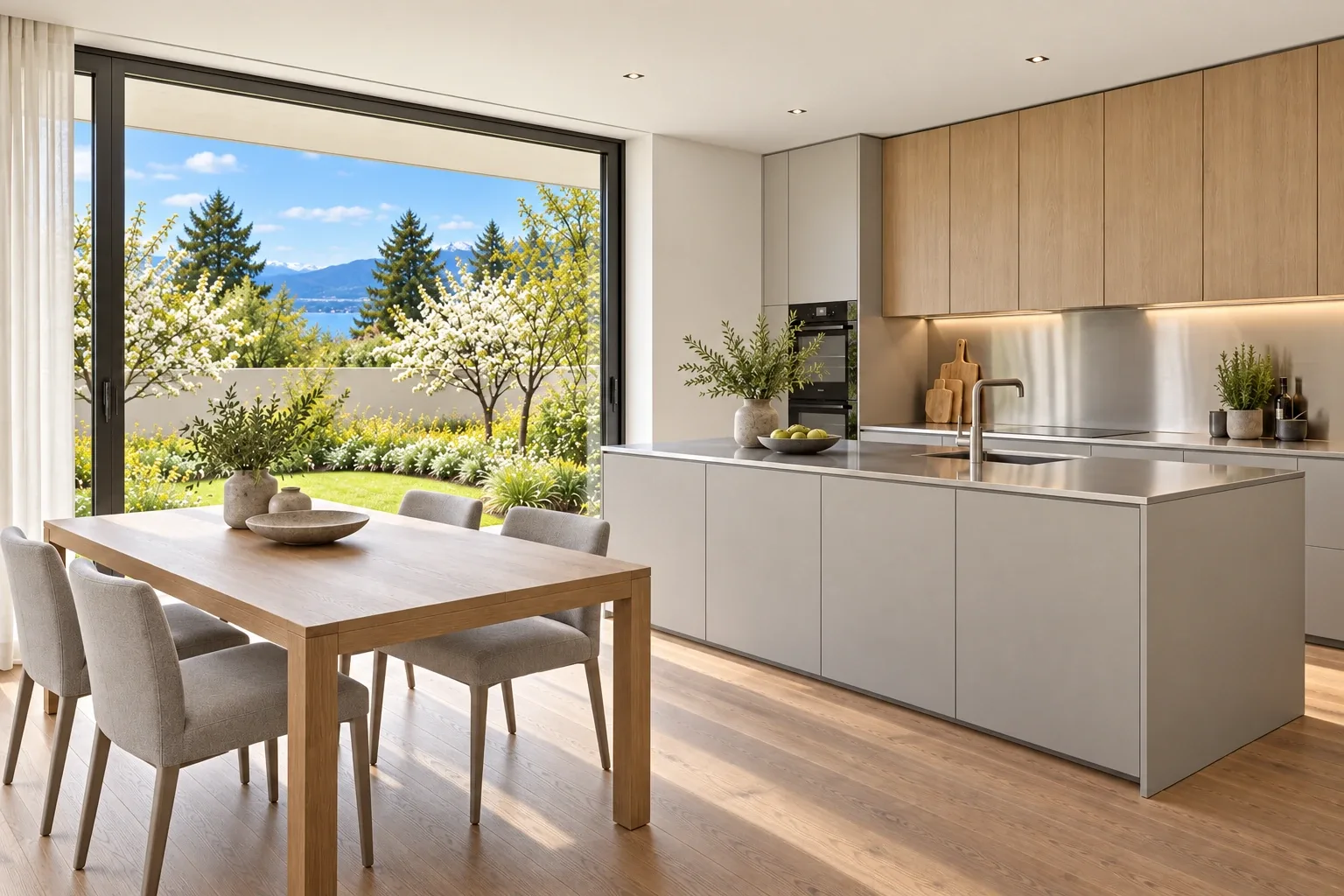 Typical home — kitchen / dining — RÉSIDENCE DES CHAMPS conceptual visualization