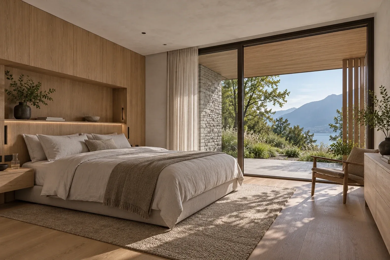 Primary bedroom — RIVE HAUTE conceptual visualization