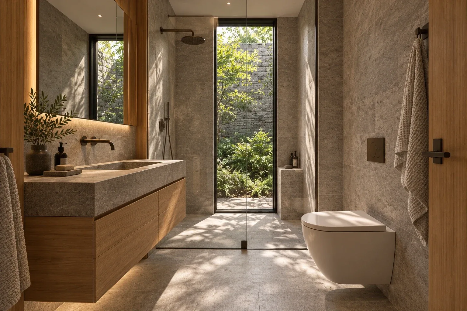Guest bathroom — RIVE HAUTE conceptual visualization