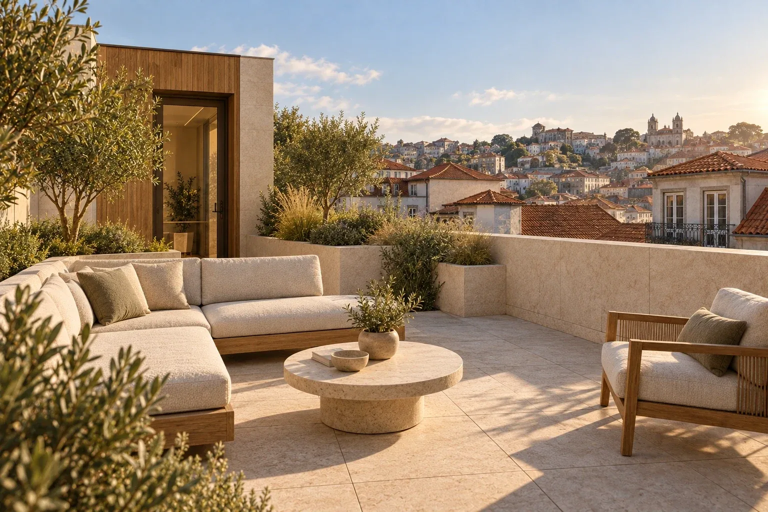 Set-back roof terrace — RUA 07 conceptual visualization